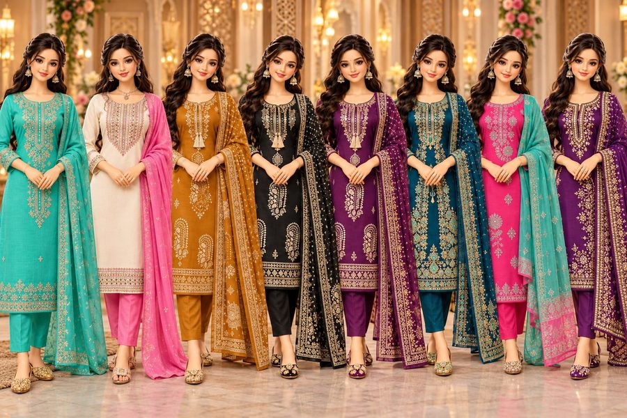 Chudidhar sets with dupattas